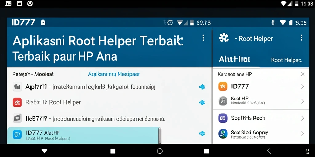 Antarmuka pengguna ID777 yang sederhana dan intuitif.