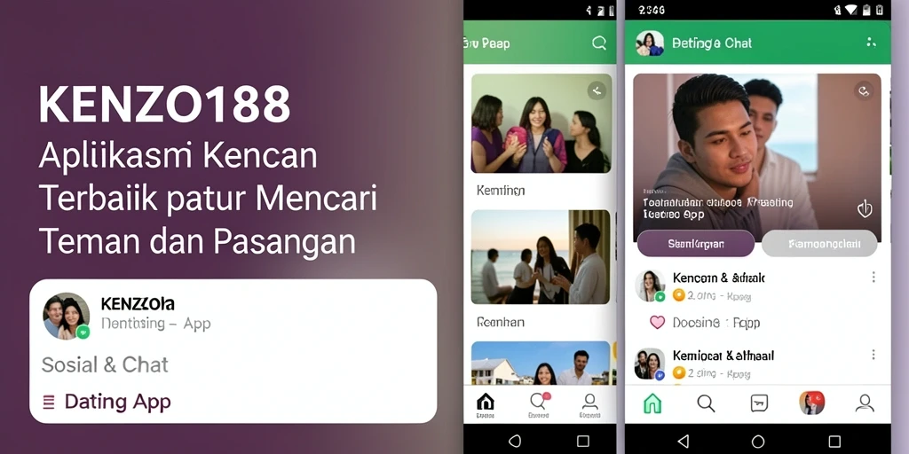 Tampilan antarmuka KENZO188 yang modern dan menarik untuk menjelajahi profil.