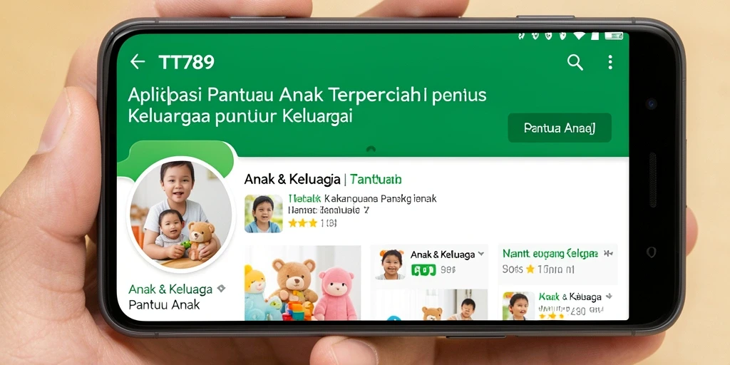 Screenshot utama TT789 menunjukkan antarmuka pemantauan anak yang intuitif.